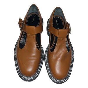 Proenza Schouler Brown Leather Flats